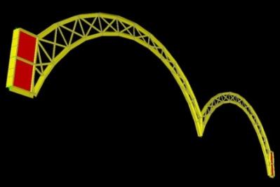 Arlington Club Steel Truss Model